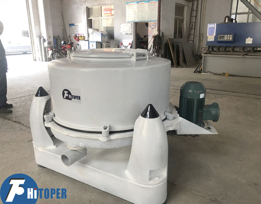 Solid-liquid Separation Special Plastic Lining Manual Top Discharge Industrial Basket Centrifuge