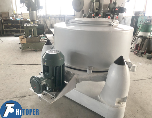 Solid-liquid Separation Special Plastic Lining Manual Top Discharge Industrial Basket Centrifuge