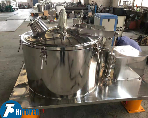 Pharmaceutical Industrial Separator, Stainless Steel Basket Centrifuge Top Manual Discharge
