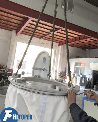 Platform Base Centrifuge featuring Automatic Bag Hoist and Top Discharge for Oil Filtering and Solid Liquid Separation in Industrial