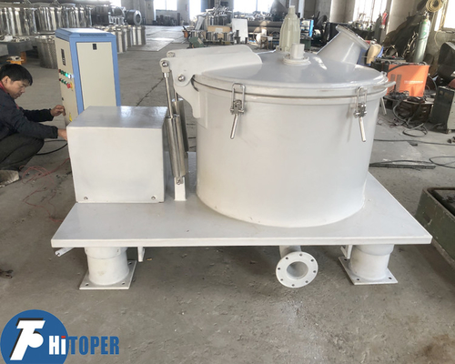 Automatic Bag hoist top discharge basket centrifuge of stainless steel material for oil filtering