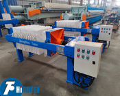 6m2 Small Cyliner Hydraulic Compress Industrial Filter Press, 450x450mm PP Chamber Plate Filtration Machine