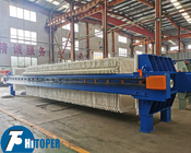 Double- Cylinder Wastewater Sludge Dewatering Filter Press For Large Building Project