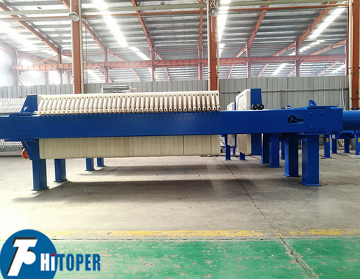50m2 Industrial Filter Press for Oil Slurry Separation with Filter Cloths Volume of 748L