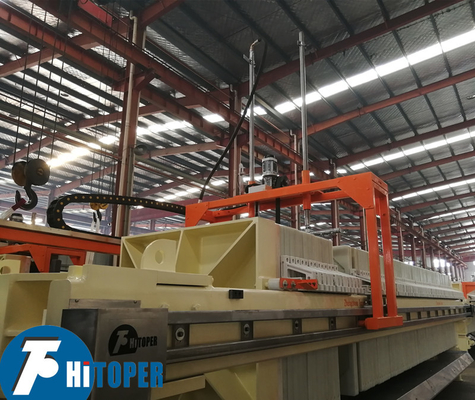 Customized 240m2 Automatic Chamber Filter Press 1250x1250mm High Temperature PP Plate