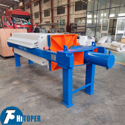 Industrial Chamber Filter Press Featuring PLC Electric Control Cabinet and Hydraulic Unit for Municipal Wastewater and Effluent Treatment