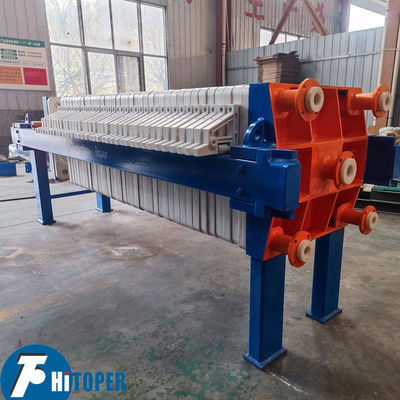 Industrial Chamber Filter Press Featuring PLC Electric Control Cabinet and Hydraulic Unit for Municipal Wastewater and Effluent Treatment