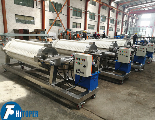 Wine / Water Cotton Cake Filter Press 1.1kw Motor Power 12Mpa Steady Pressure