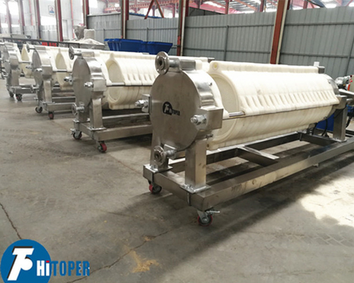 Wine / Water Cotton Cake Filter Press 1.1kw Motor Power 12Mpa Steady Pressure