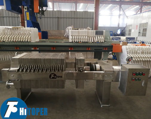 Stainless Steel Filter Press for Solid Liquid Separation in Beverage Juice Wine and Chemical Industries with SS304 Plate Structure