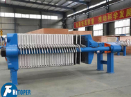 Long Service Life High Temperature Cast Iron Filter Press For Ferric Sulfate Treatment