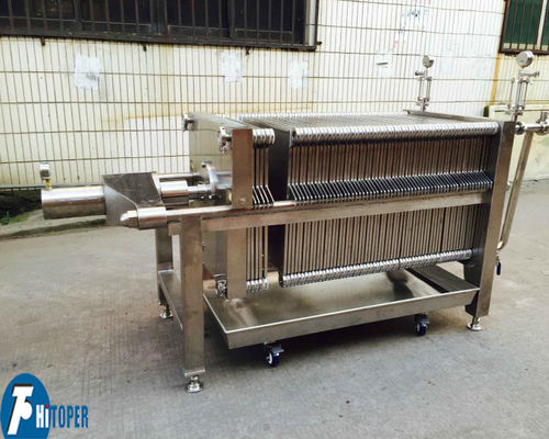 Stainless Steel Filter Press Featuring Screw and Manual Hydraulic Pressing Methods with Filter Precision Down to 0.22 Microns