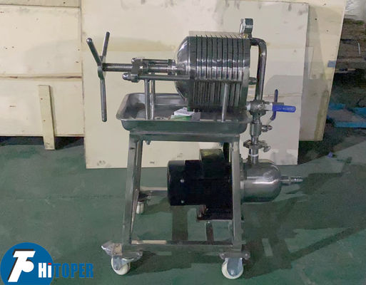 High durability Plate and Frame Filter Press made from SUS304 and SUS316L stainless steel for filtration in food and pharma sectors