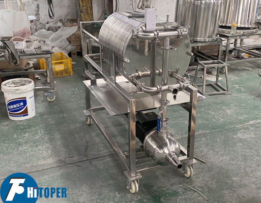 Plate and Frame Filter Press Featuring Stainless Steel Sheet Filters and Compact Frame Design for Easy Mobility and Filtration