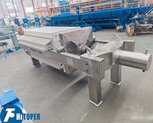 Stainless Steel Filter Press for Liquid Filtration in Pharmaceutical Food and Beverage Chemical and Oil Industries