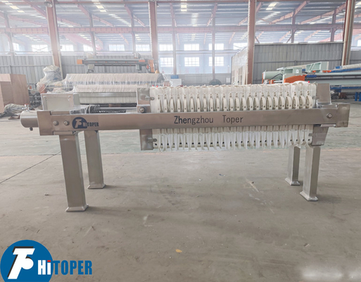 Filter Press for Food Processing Industries with PP & Stainless steel Plate Material