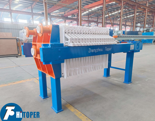 Chamber Type Wastewater Filtration Industrial Filter Press Manual Cake Discharge