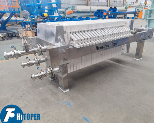 SS304 SS316L Stainless Steel Filter Press for Filtration of Liquids Including Syrup Vinegar Oils and Electroplating Solutions
