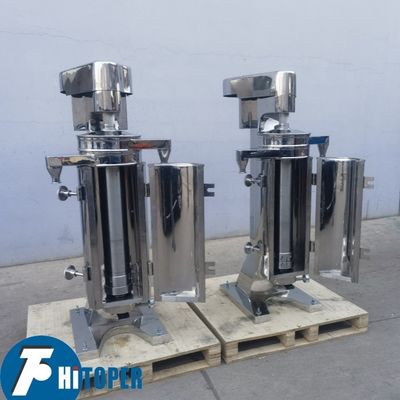 High Speed Tubular Centrifuge with 30kw Motor Drive for Industrial Liquid Liquid Solid Separation Applications Featuring Suspension Processing