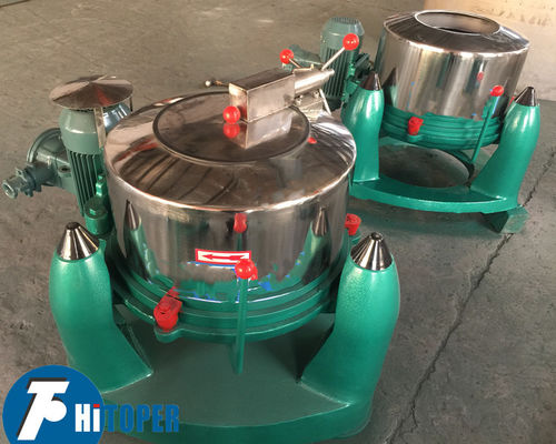 Industrial Basket Centrifuge featuring settlement type drum cylinder wall without holes for separation of solid suspensions