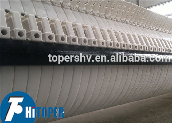 Industrial Round Plate Filter Press Featuring Carbon Steel Frame and Hydraulic Cylinder for Solid Liquid Separation Applications