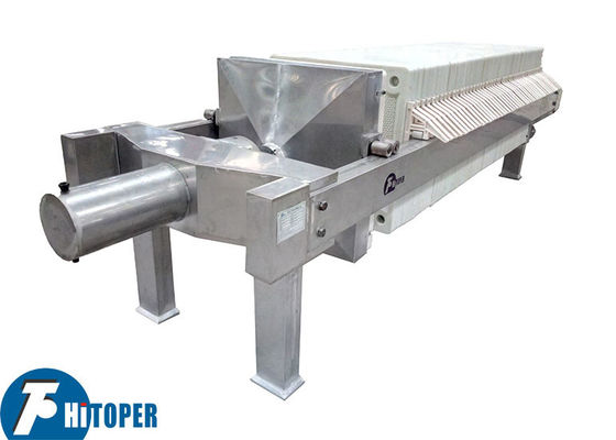 Plate and Frame Filter Press Featuring Hydraulic Compression and Large Filter Chambers for Slurry Dewatering Applications