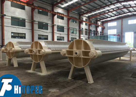 Reinforced Polypropylene Round Plate Filter Press for Solid-Liquid Separation at 2.0Mpa Pressure