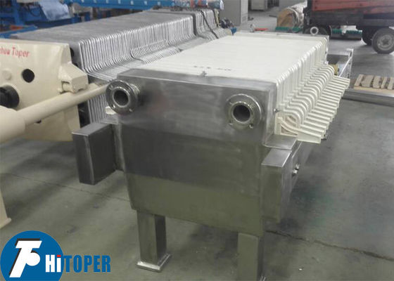 Industrial Plate and Frame Filter Press with Anti Corrosion Stainless Steel Structure and Molded Polypropylene Filter Plates