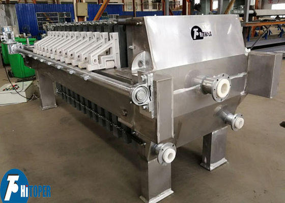 Industrial Stainless Steel Filter Press with Filter Precision from 200 Mesh to 0.22 Microns for Fine Chemical Applications