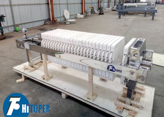 Stainless Steel Filter Press Offering Manual Jack Automatic Hydraulic and Screw Pressing Methods for Solid Liquid Separation