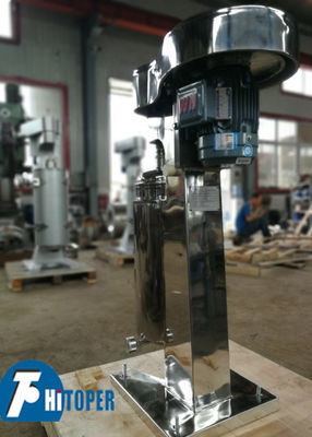 Industrial Tubular Centrifuge for Separation of Mixed Liquids Based on Density Differences and Manual Solids Discharge