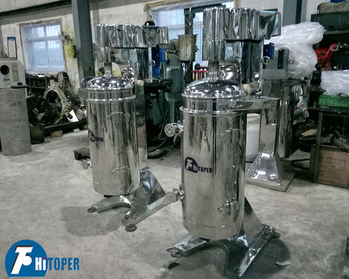 Industrial Tubular Centrifuge for Liquid Liquid Solid Separation and Suspension Processing with Precise Density Based Discharge