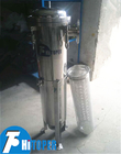 Vertical Stainless Steel Single Bag Filter With Metal Basket Support