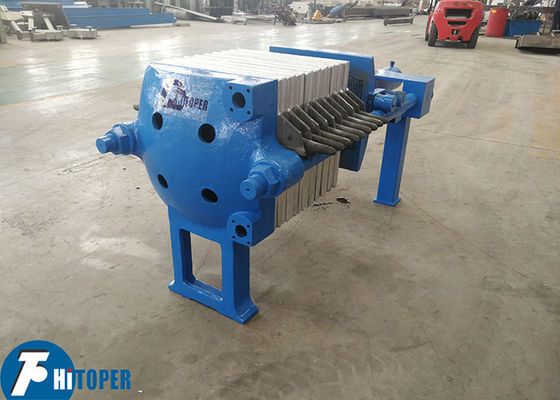 Industrial Plate and Frame Filter Press with strong steel frame and cast iron plates for oil filtration applications