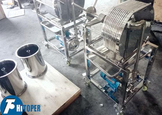 Stainless Steel Plate and Frame Filter for Solid-Liquid Separation with Centrifugal Pump Feeding