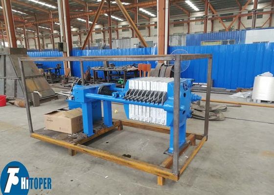 Cast Iron Filter Press for High Temperature Materials Dewatering 0.6Mpa Pressure 4m2 Filter Area 2.2kw Motor Power