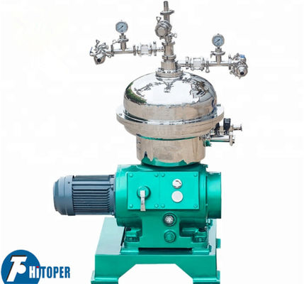 Disc Bowl Centrifuge for Separation of Immiscible Liquids and Solids in Beverage Food and Biological Product Processing Industries