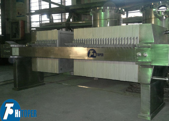 Stainless Steel Filter Press Featuring Screw and Manual Hydraulic Pressing Methods with Filter Precision Down to 0.22 Microns