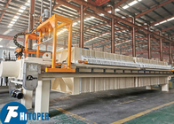 Large capacity chamber filter press for mineral concentrate or tailings dewatering