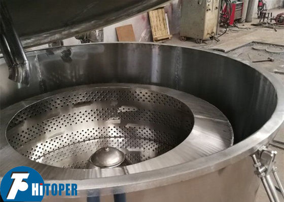Industrial Basket Centrifuge Featuring Stainless Steel Drum and Manual Top Discharging for Separation and Dehydration Processes