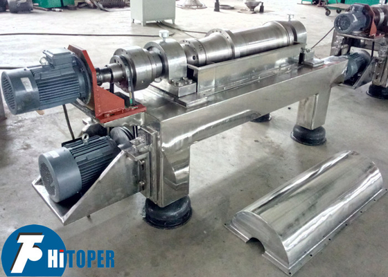 Stainless Steel Continuous Separation Industrial Decanter Centrifuge with Spiral Discharging