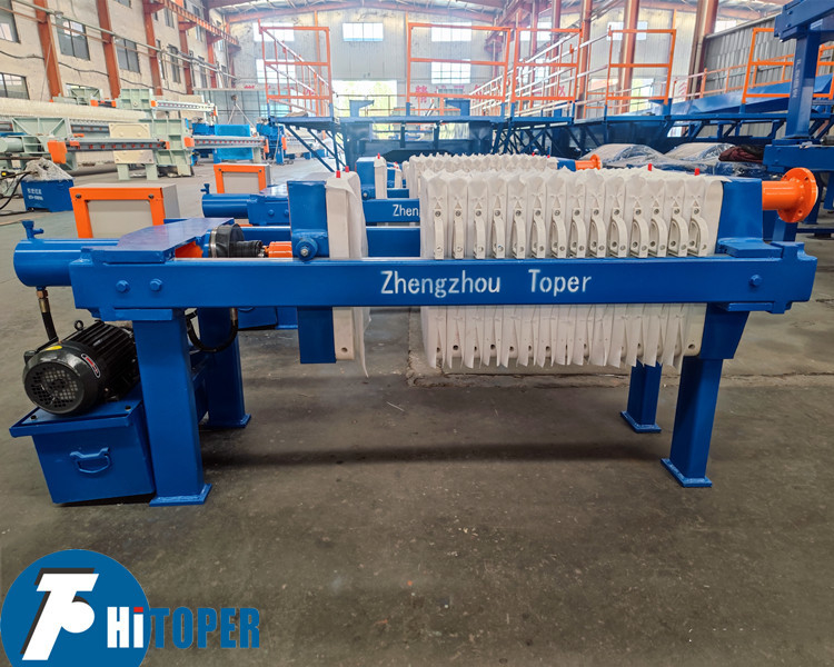 High quality water filter press with PP plate used in sludge treatment