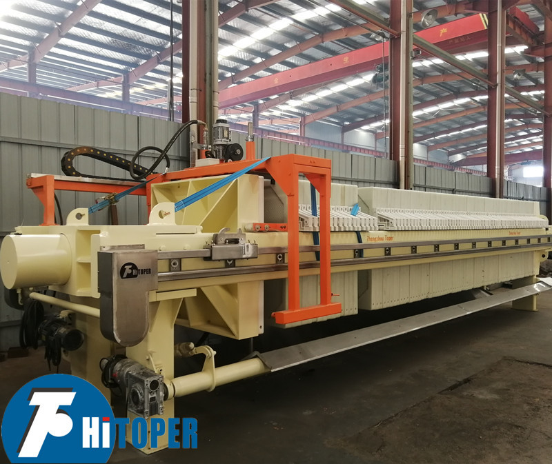 240m2 Industrial Filter Press Fully Automatic Controlled With Filter Cloths Washing Device