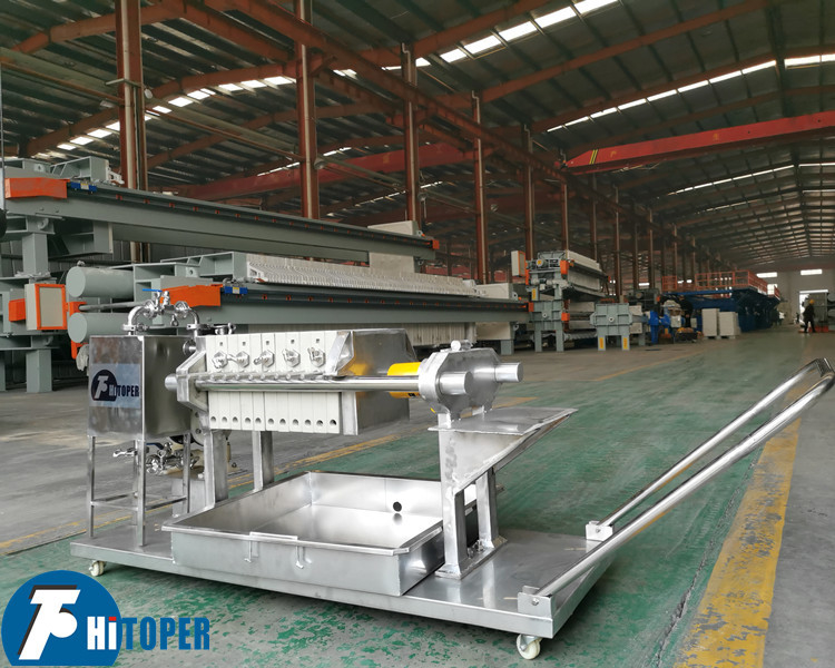 Manual Hydraulic Operation Lab Scale Filter Press Equipment For Solid Liquid Separation