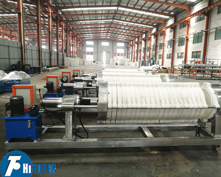 Precision Filtration Cotton Cake Filter Press 1.1kw Motor Power For Pharmaceutical Industry