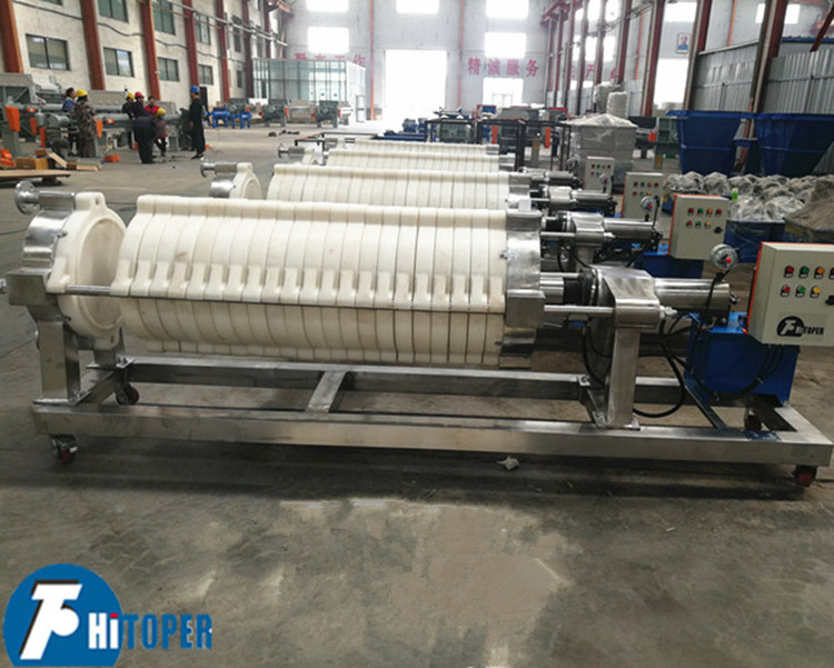Enzymes Industry Separation Cotton Cake Filter Press With Round PP Materail Plates