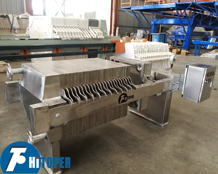 Stainless Steel Filter Press SS304 Chamber Type Separator Press with Hydraulic Power Pack and PLC Guided Operation System