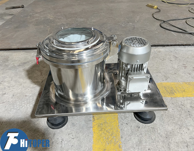 Platform Base Centrifuge Solid Liquid Separator with Top Discharge and Intermittent Operation for Centrifugal Filtration