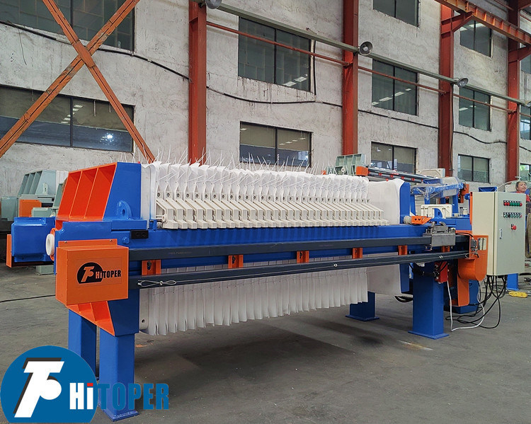 40m2 Automatic Chamber Filter Press for Coal Washing Wastewater Treatment 870x870mm Plate Filtration Machine