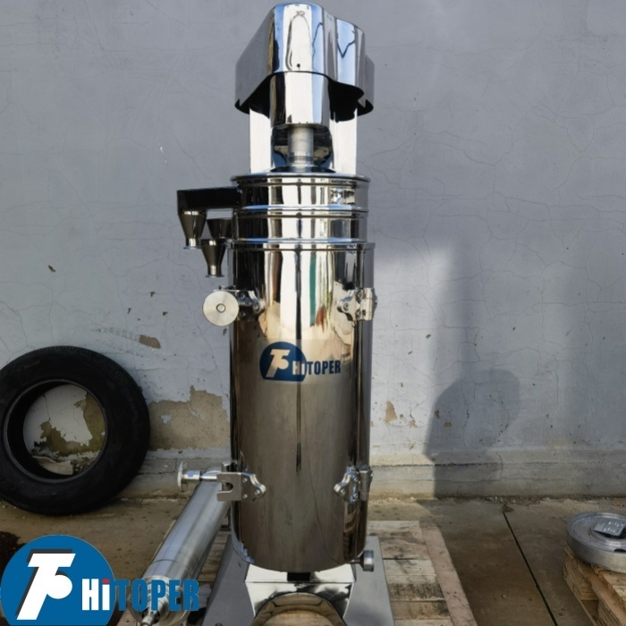 High Speed Tubular Centrifuge for Continuous Separation of Liquids and Fine Particles in Food Oil Processing with 8L Drum Volume